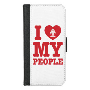 I Heart (Love) Erawan My Lao People iPhone 8/7 Wallet Case