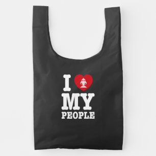 I Heart (Love) Erawan My Lao People Reusable Bag