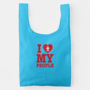 I Heart (Love) Erawan My Lao People Reusable Bag