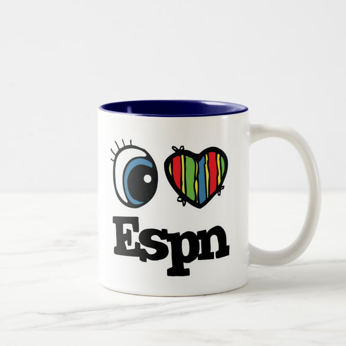 I  Heart (Love) Espn Coffee Mugs