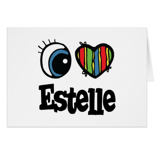 I Heart (Love) Estelle Cards (Front Horizontal)