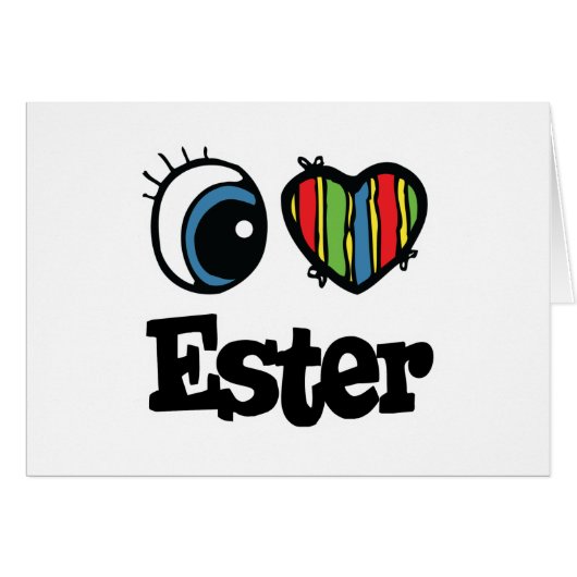 I Heart (Love) Ester Cards (Front Horizontal)