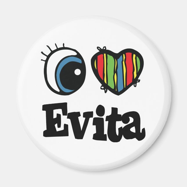 I  Heart (Love) Evita Magnet (Front)