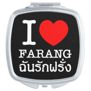 I Heart (Love) Farang Vanity Mirror