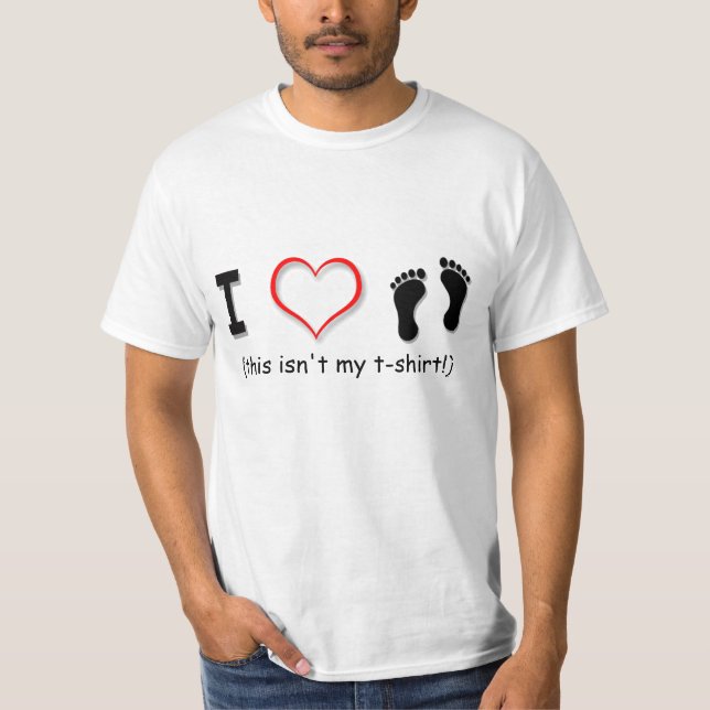 I (heart) love feet T-Shirt (Front)