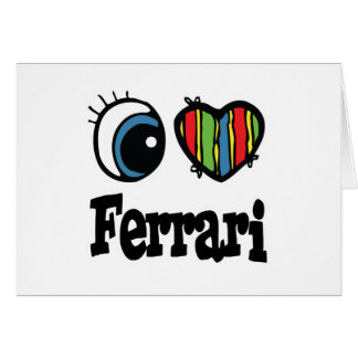 I  Heart (Love) Ferrari Cards
