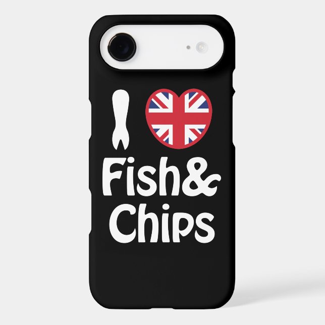 I Heart [Love] Fish & Chips Case-Mate iPhone Case (Back)