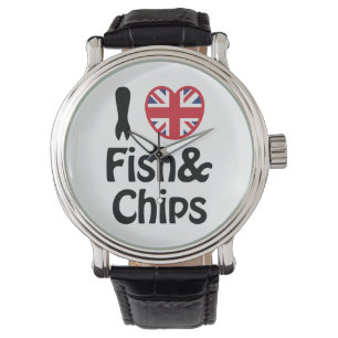 I Heart [Love] Fish & Chips Watch