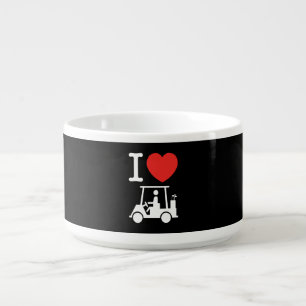 I Heart (Love) Golf Cart Bowl