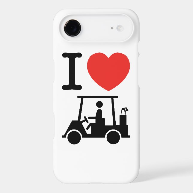 I Heart (Love) Golf Cart Case-Mate iPhone Case (Back)