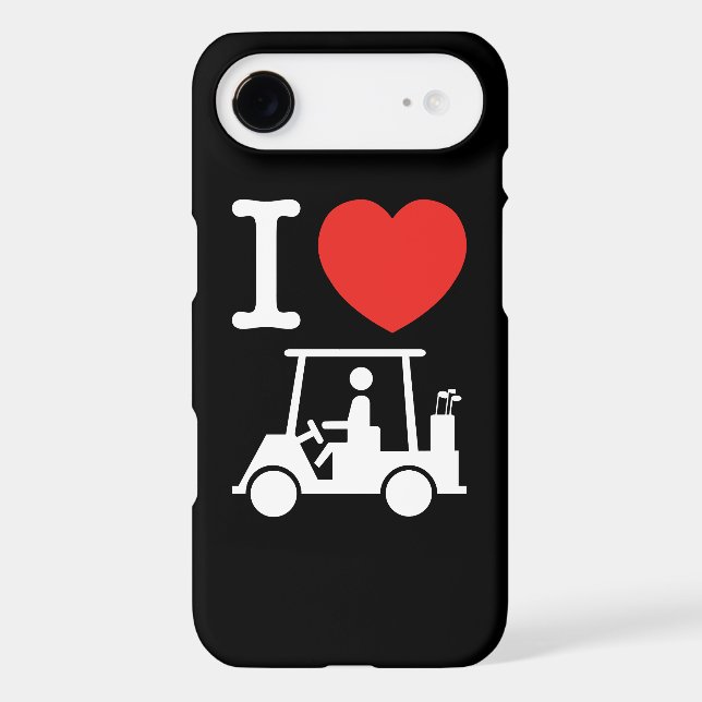 I Heart (Love) Golf Cart Case-Mate iPhone Case (Back)