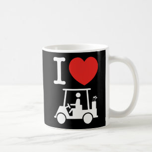 I Heart (Love) Golf Cart Coffee Mug