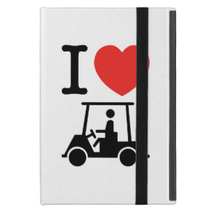 I Heart (Love) Golf Cart Cover For iPad Mini