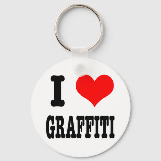 I HEART (LOVE) GRAFFITI KEYCHAIN