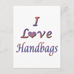 I Heart (Love) Handbags Postcard