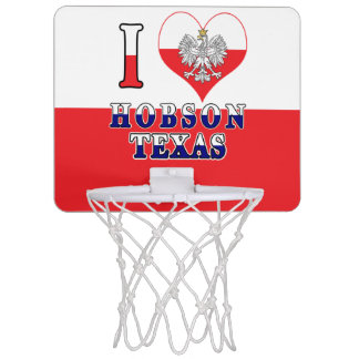 I Heart Love Hobson Texas Mini Basketball Hoop