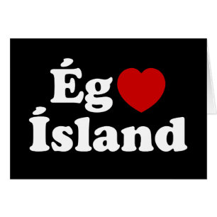 I Heart (Love) Iceland [Ég Elska Ísland] Icelandic Cards