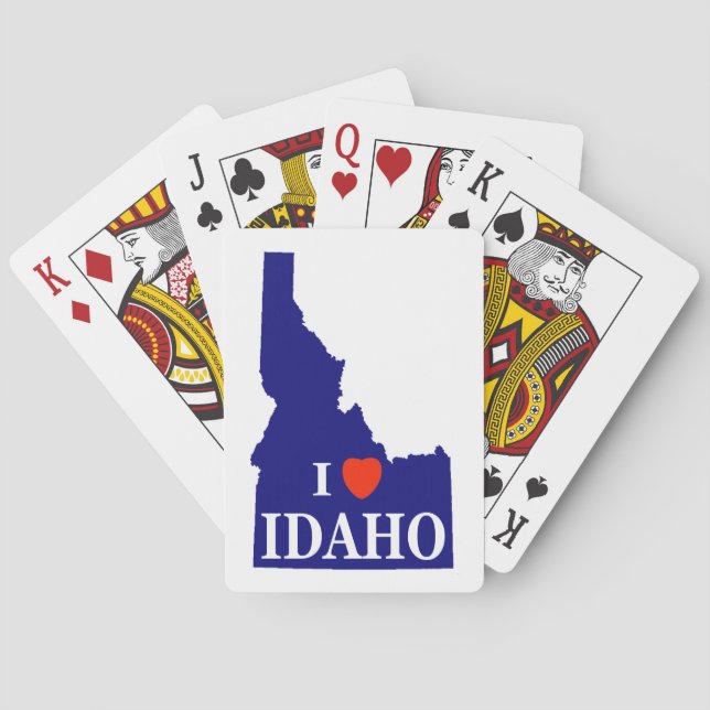 I Heart (Love) Idaho Poker Cards (Back)