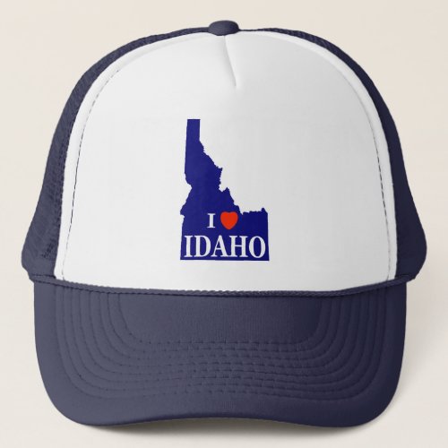 I Heart Love Idaho Trucker Hat