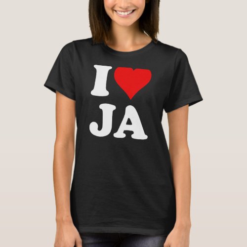 I Heart Love Ja 1 T_Shirt