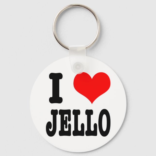 I HEART (LOVE) jello Keychain (Front)