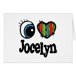 I Love Jocelyn Gifts - T-Shirts, Art, Posters & Other Gift Ideas | Zazzle