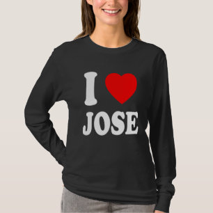 I Heart Love Jose Cute Matching Couple Spouse T-Shirt