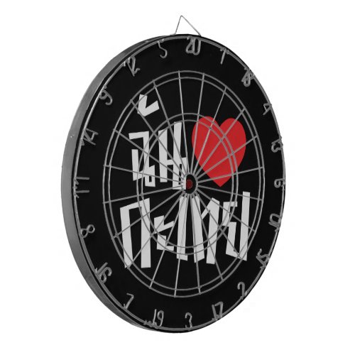 I Heart Love Kathoey Ladyboy  Thai Language Dart Board