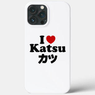 I Heart [Love] Katsu カツ iPhone 13 Pro Max Case