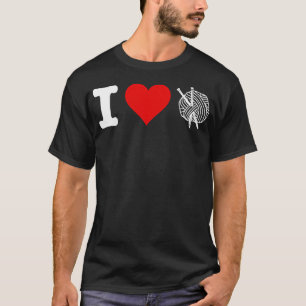 I Heart Love Knitting T-Shirt