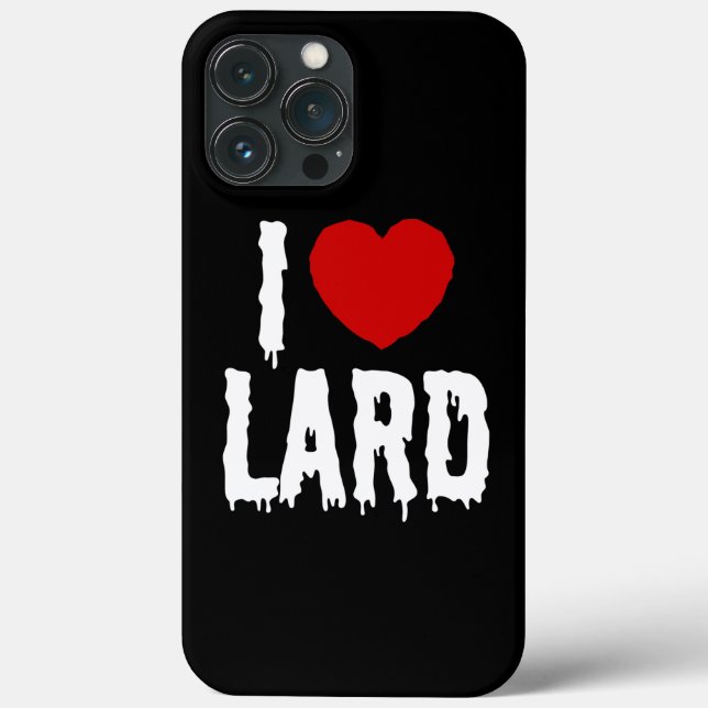 I HEART [LOVE] LARD Case-Mate iPhone CASE (Back)