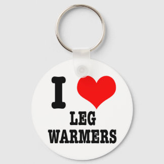 I HEART (LOVE) LEG WARMERS KEYCHAIN