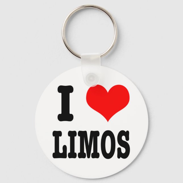 I HEART (LOVE) limos Keychain (Front)