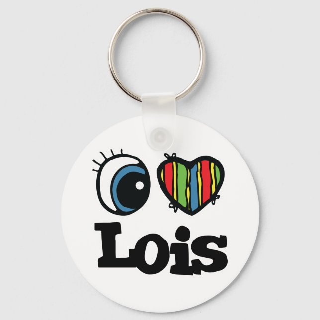 I Heart (Love) Lois Keychain (Front)