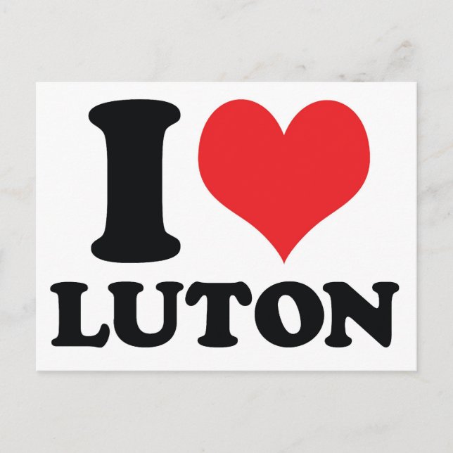 I Heart / love Luton Postcard (Front)