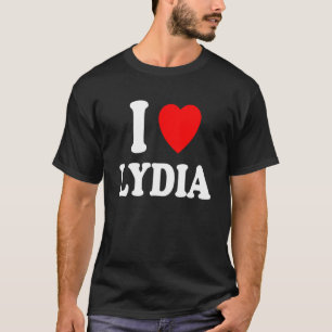 I Heart Love Lydia Cute Matching Couple Spouse T-Shirt
