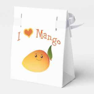 I Heart (love) Mango Favor Boxes