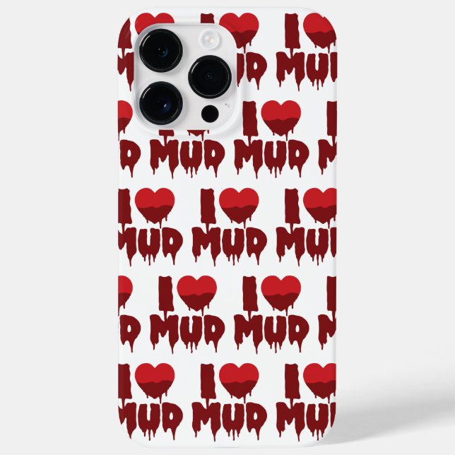 I Heart (Love) Mud Case-Mate iPhone Case (Back)