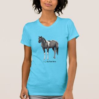 I Heart (Love) My Grulla Pinto Paint Horse T-Shirt