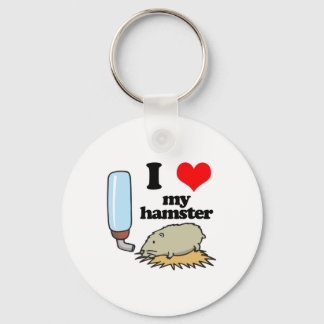 I Heart (Love) My Hamster Keychain