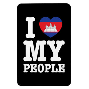 I Heart (Love) My Khmer People Magnet