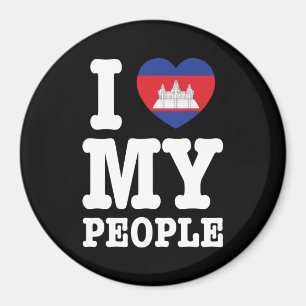 I Heart (Love) My Khmer People Magnet