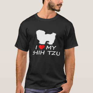 I Heart Love My Shih Tzu Cute Dog Lover T-Shirt