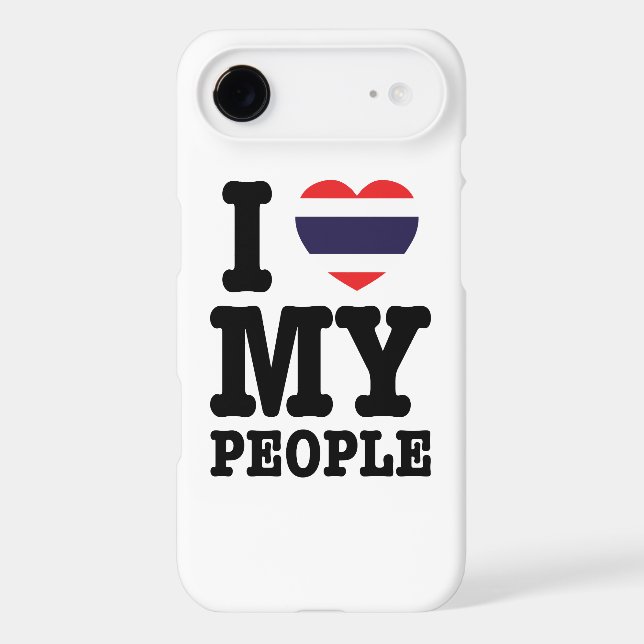 I Heart (Love) My Thai People Case-Mate iPhone Case (Back)