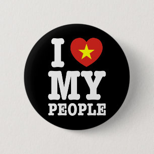 I Heart (Love) My Viet People Pinback Button