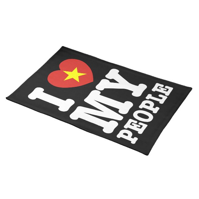 I Heart (Love) My Viet People Placemat (On Table)