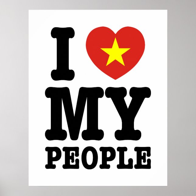 I Heart (Love) My Viet People Poster (Front)