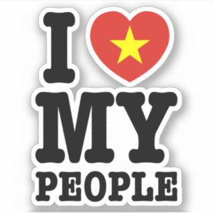 I Heart (Love) My Viet People Sticker