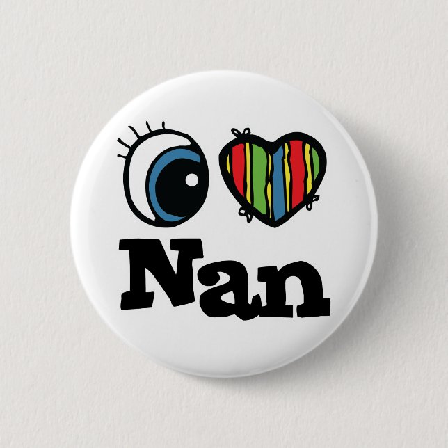 I Heart (Love) Nan Button (Front)