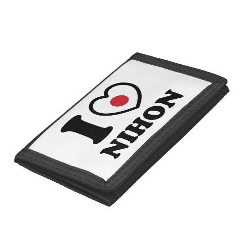 I HEART LOVE NIHON TRIFOLD WALLET